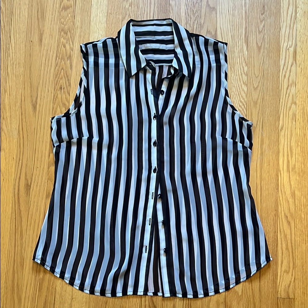 Banana Republic sheer sleeveless top